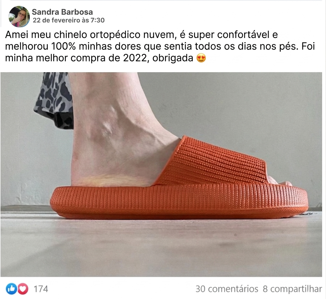 Chinelo Ortopédico Nuvem - Unique Confort